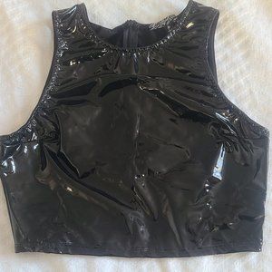 Pvc crop top dollskill